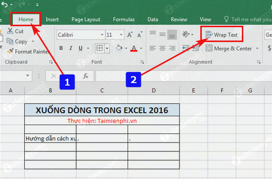 xuong dong trong excel