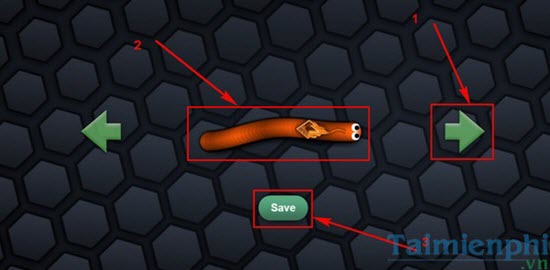 Tạo skin cho rắn trong game slither.io