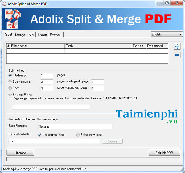 Cài Đặt Adolix Split Merge Pdf, Phần Mềm Cắt, Nối File Pdf