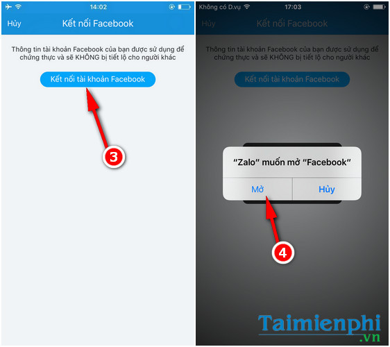 Cách tìm bạn Zalo trên điện thoại bằng Facebook 2
