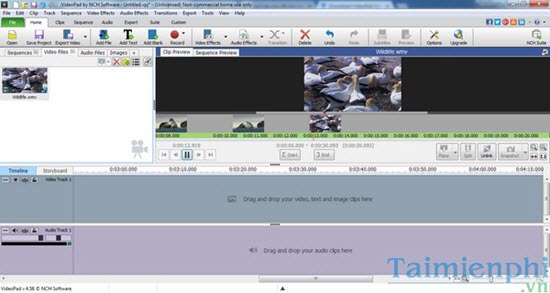 Cài đặt VideoPad Video Editor trên máy tính, tạo phụ đề video