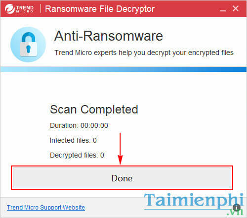 Sử dụng Trend Micro Ransomeware File Decryptor giải mã tệp tin bị mã hóa bởi Ransomware
