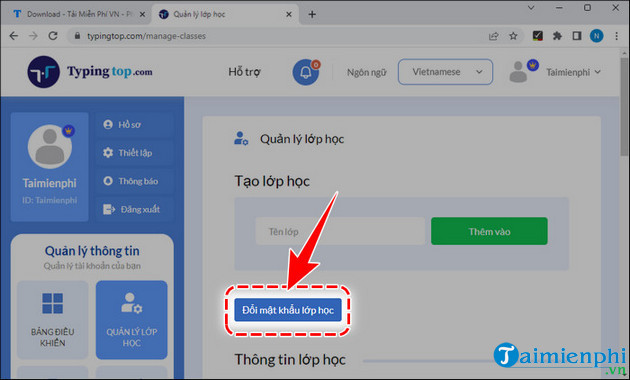 huong dan giao vien tao lop hoc tren typingtop