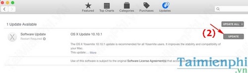 Hướng dẫn cập nhật lên phiên bản mới nhất Mac OS X Yosemite