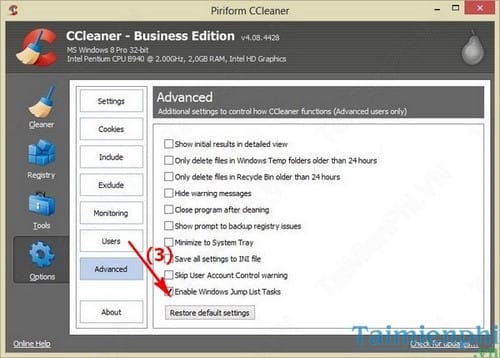 CCleaner - Quản lý các tiến trình đang chạy trên hệ thống
