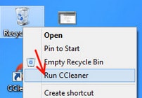 CCleaner - Thêm ứng dụng vào chuột phải của Menu Recycle Bin