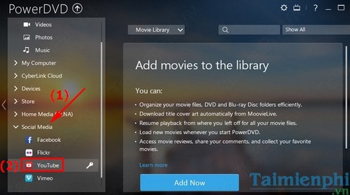 CyberLink PowerDVD - Xem Video trên YouTube