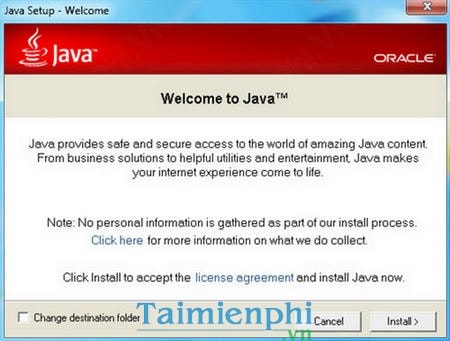 Làm gì khi máy tính có thông báo “Java Runtime Environment not found”?