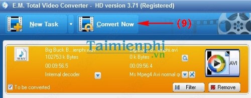 Total Video Converter - Chuyển đổi, đổi đuôi Video sang AVI, SWF, MKV, MOV, MPEG, GIF