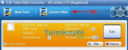 Total Video Converter - Chuyển đổi, đổi đuôi Audio sang FLAC