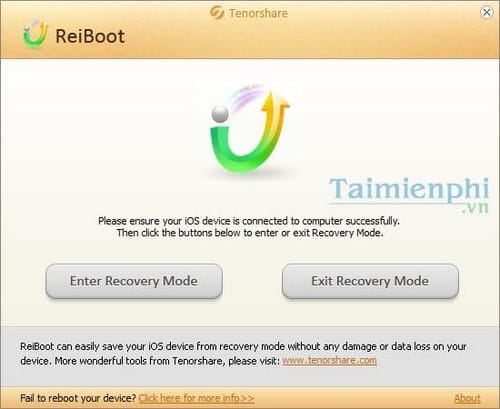 ReiBoot - Công cụ giúp phục hồi lại iPhone, iPad nhanh chóng.