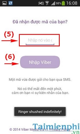Đăng ký Viber, tạo tài khoản Viber trên điện thoại