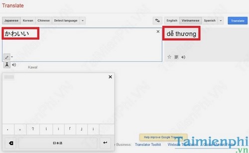 Tra từ điển Google Dịch bằng chữ viết tay