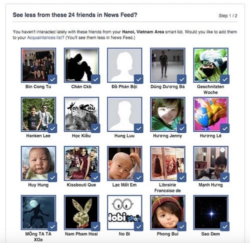unfriend ban be it tuong tac tren facebook