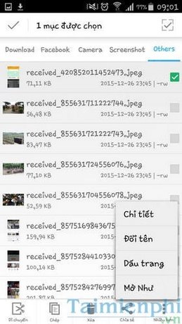 Quản lý dữ liệu Android bằng File Manager