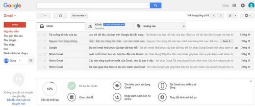 Tìm hiểu giao diện Gmail