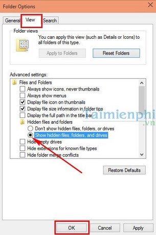 Cách ẩn, hiện thư mục/folder trong Windows 10