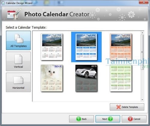 Tạo lịch tết, năm mới 2015 ấn tượng độc đáo với Photo Calendar Creator