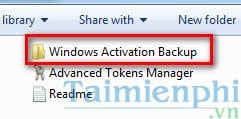 Sao lưu và phục hồi bản quyền Windows với Advanced Tokens Manager
