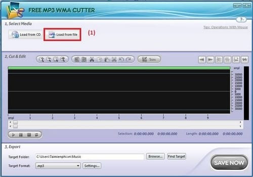 Cách cắt nhạc MP3 bằng Free MP3 Cutter