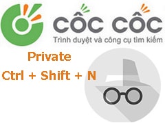 Ẩn danh trên Cốc Cốc, lướt Web bảo mật trong trình duyệt CocCoc