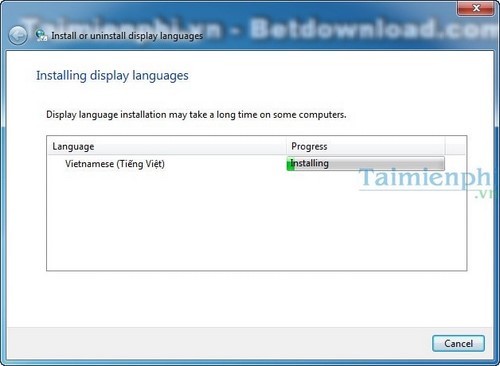 Cài đặt và sử dụng ngôn ngữ tiếng Việt trên windows 7
