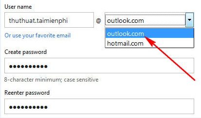 Tạo mail Outlook, đăng ký, lập tài khoản Outlook, @outlook.com 2