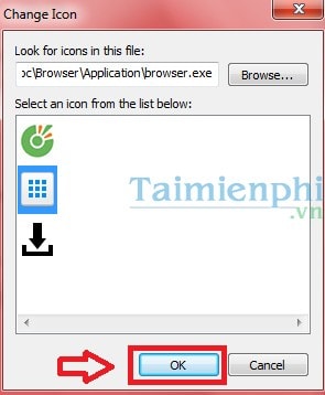 Đổi icon Cốc Cốc, thay đổi biểu tượng CocCoc ngoài Desktop máy tính