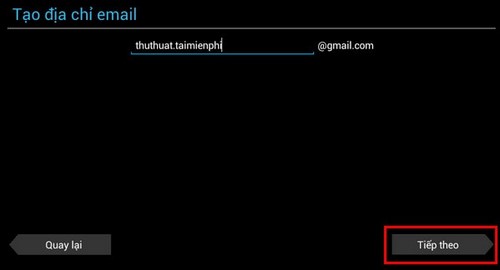 Tạo tài khoản Gmail trên BlueStacks