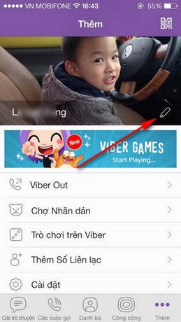 Cách thay đổi tên hiển thị, hình nền avatar của Viber trên điện thoại