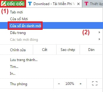 Ẩn danh trên Cốc Cốc và Firefox, lướt web bảo mật trên trình duyệt web Coc Coc và Firefox