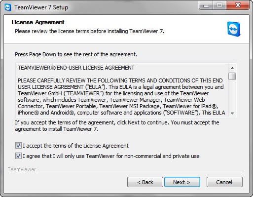   use teamviewer 7