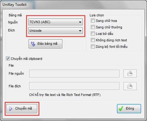 Cách đổi bảng mã, font chữ Word Excel 2003 2007 2010 2013 với Unikey Toolkit