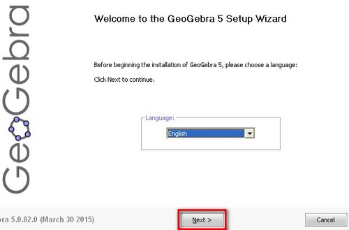 Cài Geogebra, setup Geogebra, phần mềm vẽ đồ thị hàm số toán học