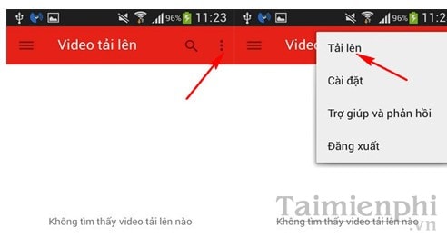 huong dan cach uplpad video len youtube bang dien thoai android 