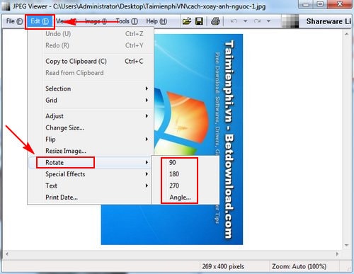 Cách xoay ảnh bị ngược, nghiêng trên máy tính