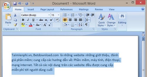 Đổi phông chữ Word 2024: \