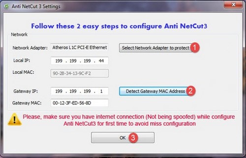 Cách chống cắt mạng bằng Netcut