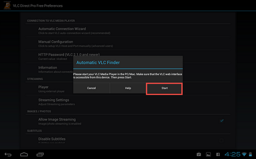 Stream video từ smartphone (tablet) đến Intel NUC qua wifi bằng VLC
