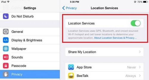 Sửa lỗi GPS trên bản cập nhật iOS 8.4