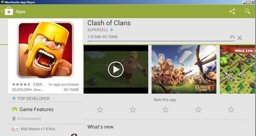 play clash of clans on pc, play clash of clans with bluestacks, play android games on pc