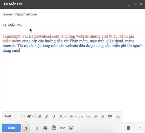 Đổi Màu Chữ Khi Soạn Mail Trong Gmail