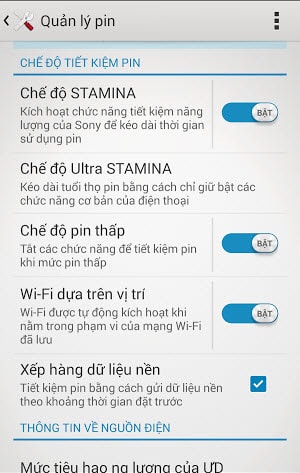 Tiết kiệm pin android, dùng Pin hiệu quả trên điện thoại SamSung, OPPO, HTC