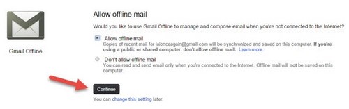 Quản lý Gmail offline không cần internet