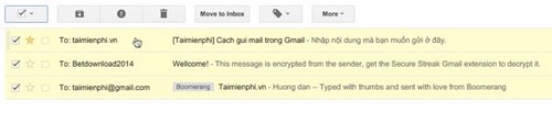 Xem mail đã gửi, kiểm tra, mở mail đã gửi trên Gmail
