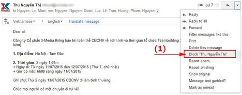 chan nguoi gui trong gmail