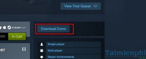 Hướng dẫn download game Demo trên Steam