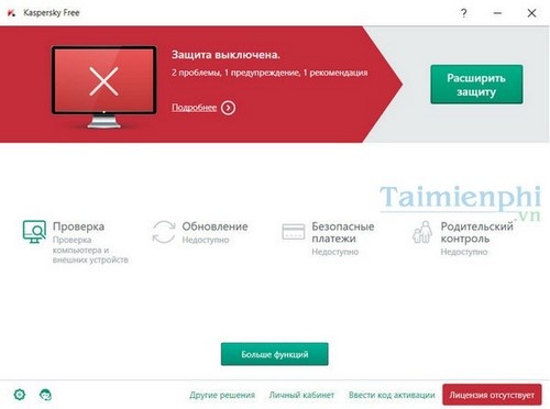 su dung kaspersky mien phi bang tieng anh