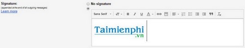 Hướng dẫn tạo chữ ký bằng hình ảnh trong Gmail