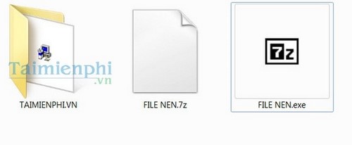 tao file exe bang 7 zip